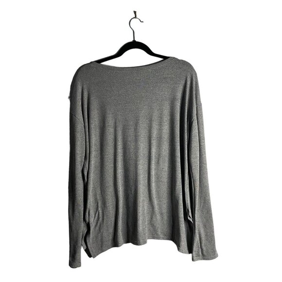 Roper Women's Light Gray Floral Bull Long Sleeve Top - Picture 10 of 10